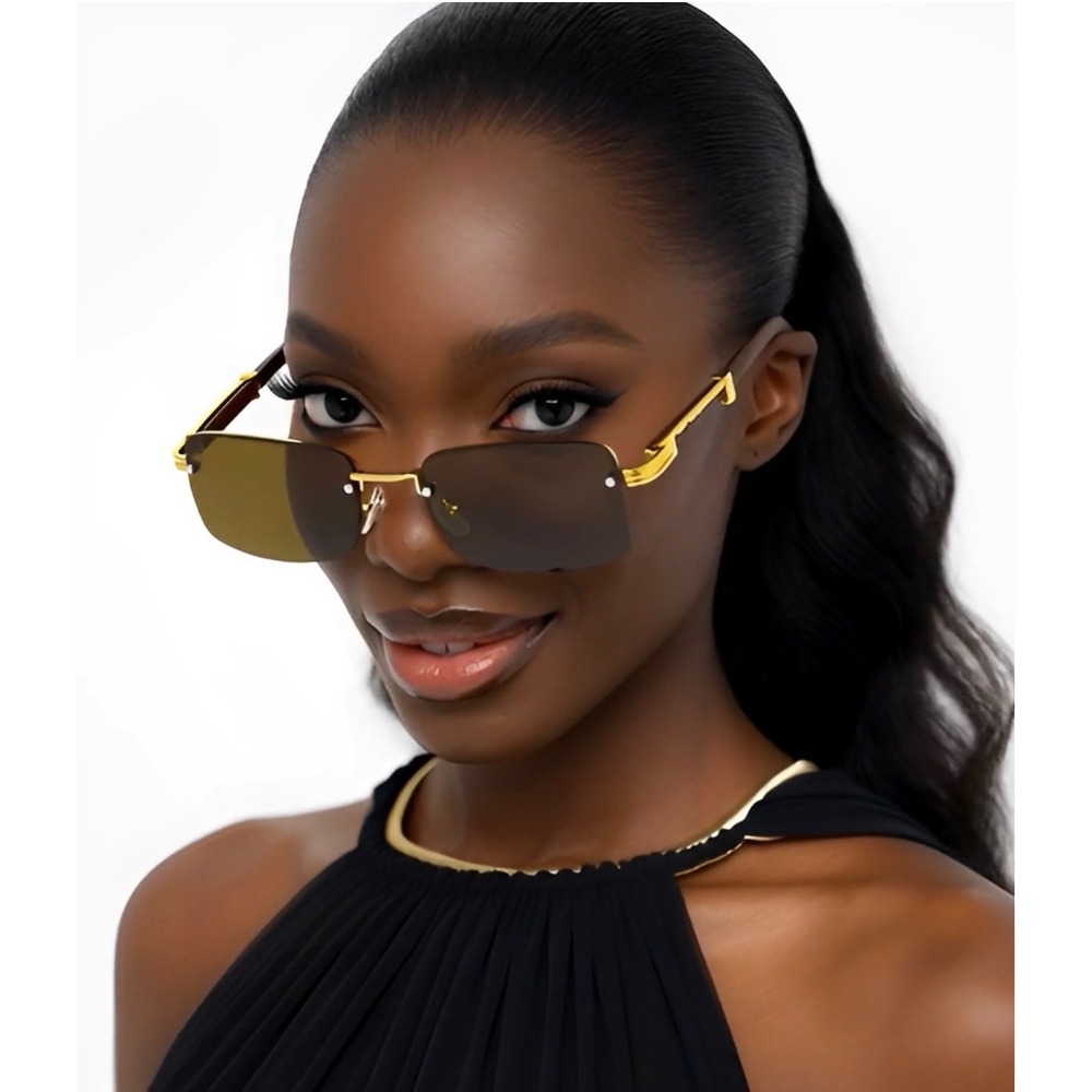 Fashion Square Sunglasses For Women Ladys Outdoor Retro Shades Sun Protection